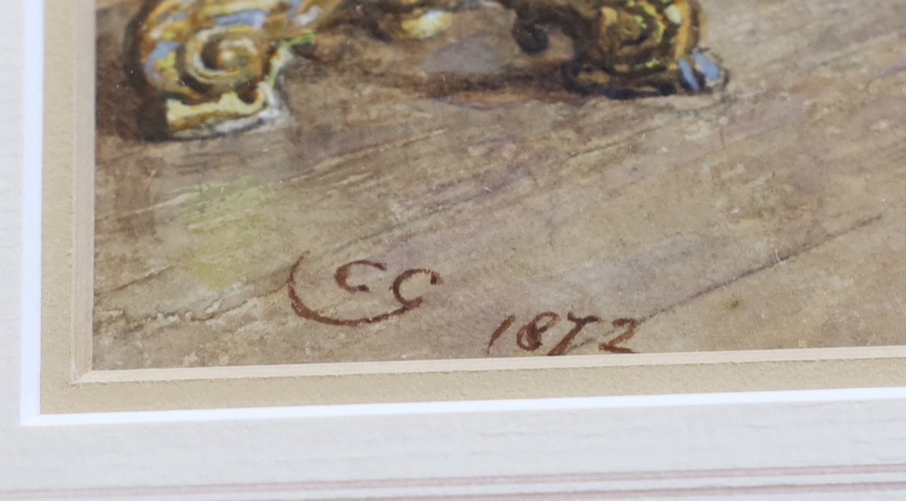 Charles Green R.I. (1840–1898), 'The Letter Writer', watercolour, 16 x 24cm
